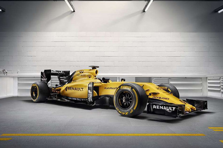 Команда Формулы-1 Renault окрасила болиды в желтый