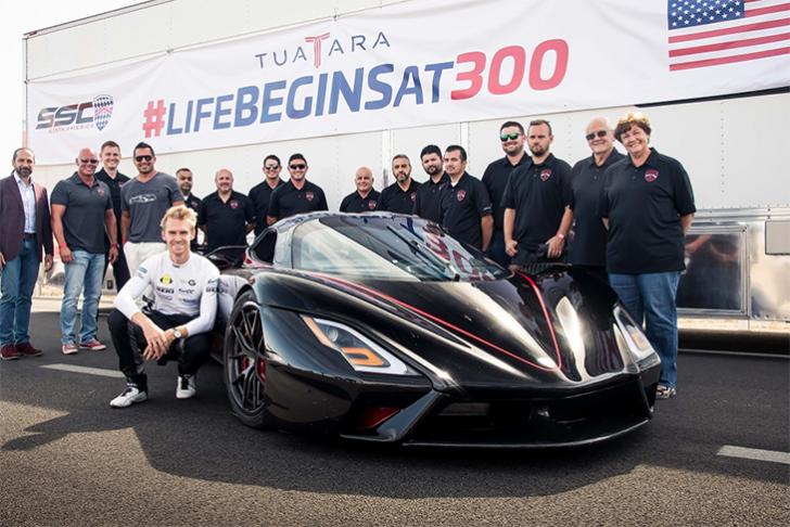 Гиперкар SSC Tuatara установил новый рекорд скорости