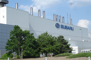 Посещение завода SUBARU