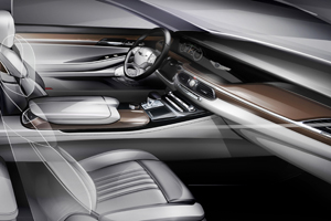 Hyundai представила изображения интерьера нового G90